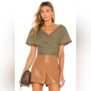L'Academie Fantasia Top in Olive Green